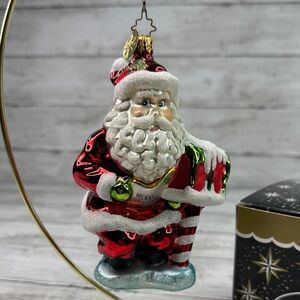 Christopher Radko POST the MOST 1013252 Santa mailbox gifts 5in mint